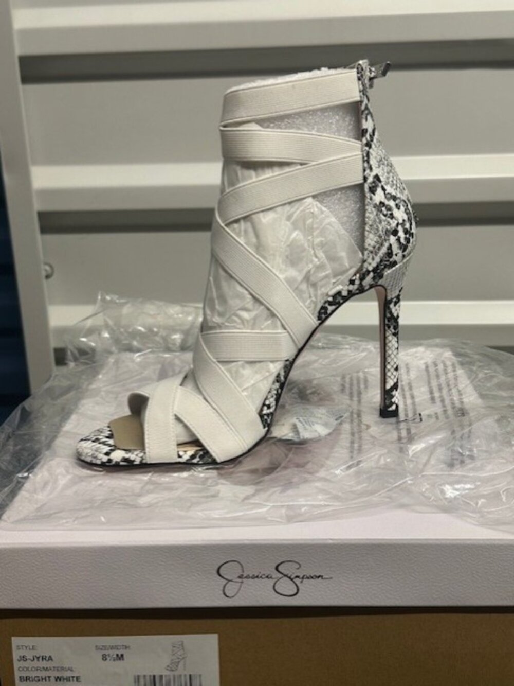 Jessica Simpson Heels JS Jyra Bright White NIB